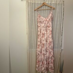 Floral Pink Maxi Dress